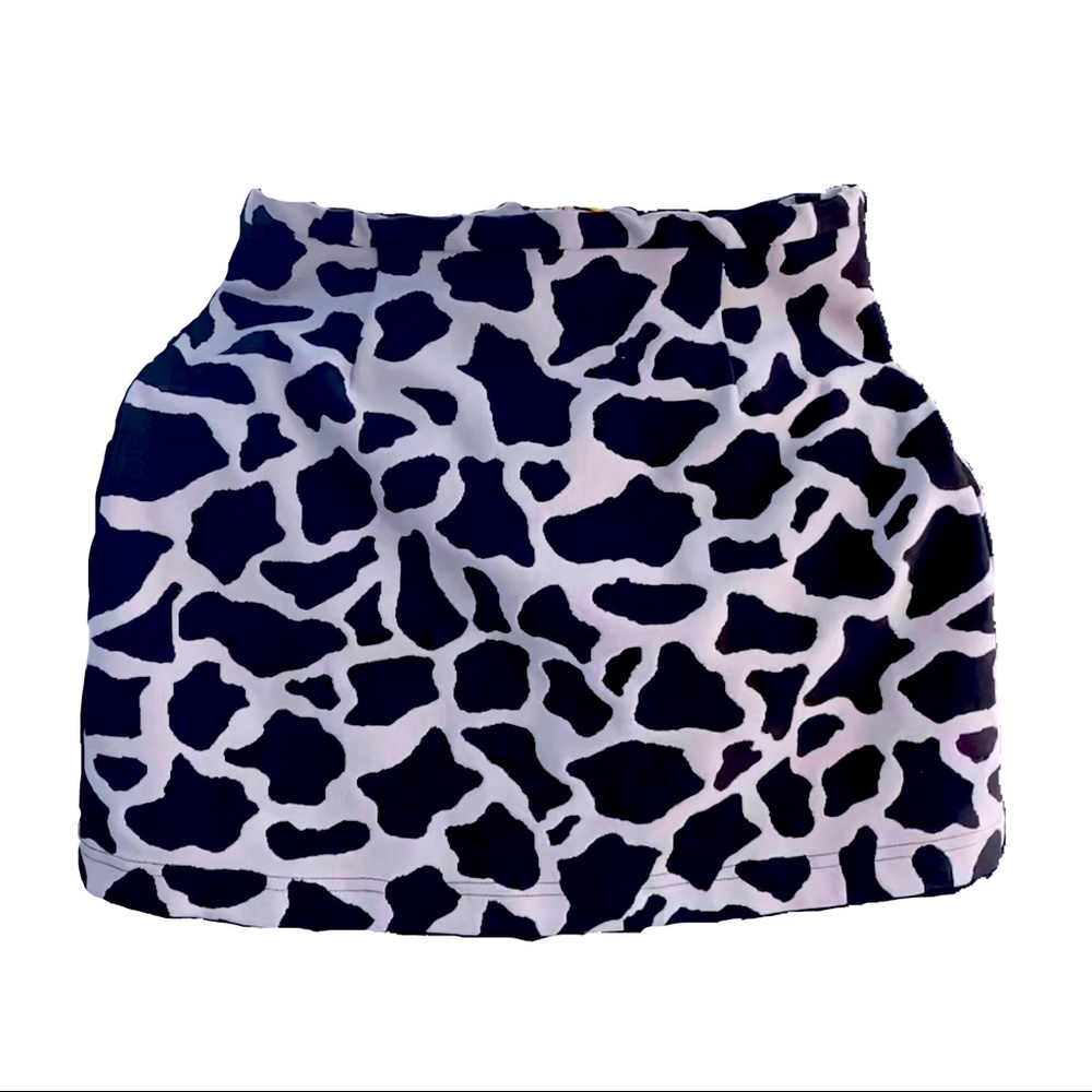 Cow Print Skirt